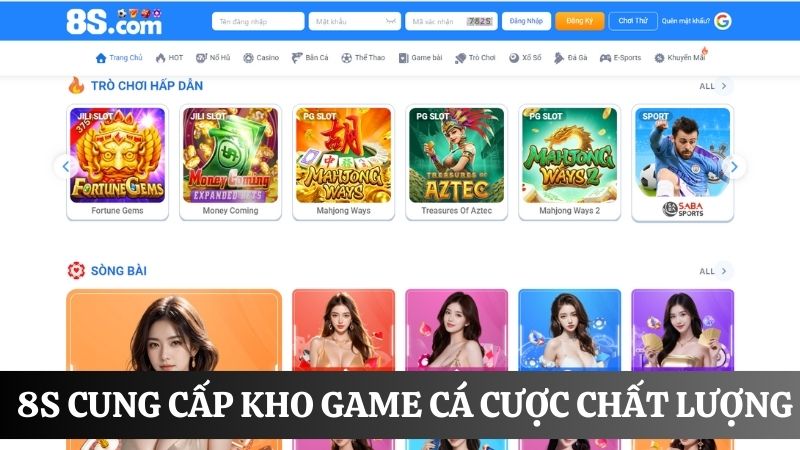 Giới thiệu 8S về kho game chất lượng